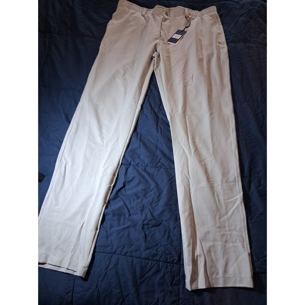 Michel Rouen Proflex Golf Pants Glacier Gray 36x34 Performance Stretch‎